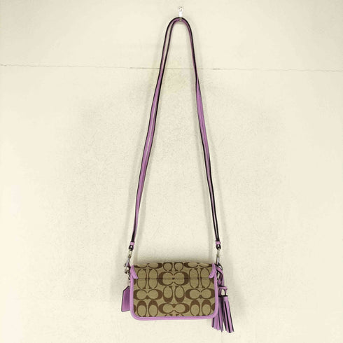 コーチ COACH シグネチャーロゴ タッセルデザイン ショルダーバッグ レディース