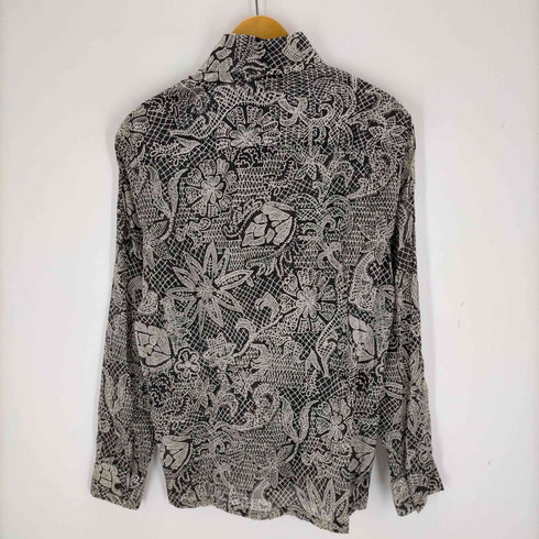 venissac USA製 フラワープリント シアーシャツ メンズ JPN:M