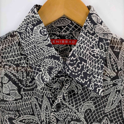 venissac USA製 フラワープリント シアーシャツ メンズ JPN:M