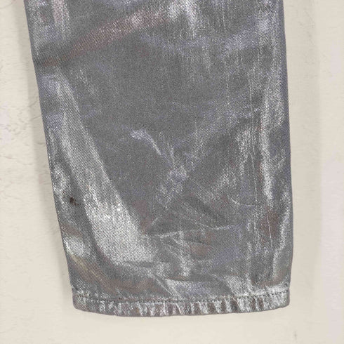 ザラ ZARA STRAIGHT WAXED JEANS レディース EUR:40-42