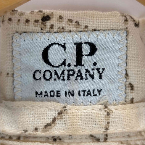 シーピーカンパニー C.P.COMPANY 総柄リネンシャツ メンズ JPN:4