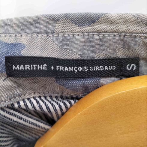 マリテフランソワジルボー MARITHE FRANCOIS GIRBAUD カモ柄ワンポケットS/Sシャツ Y2K グランジ メンズ import:S