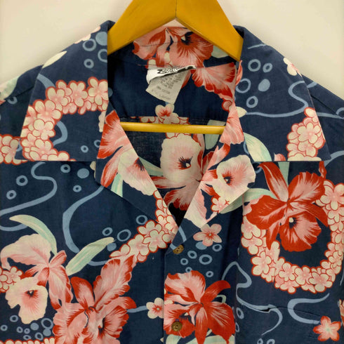 hilo hattie USA製 コットンアロハシャツ メンズ JPN:XL