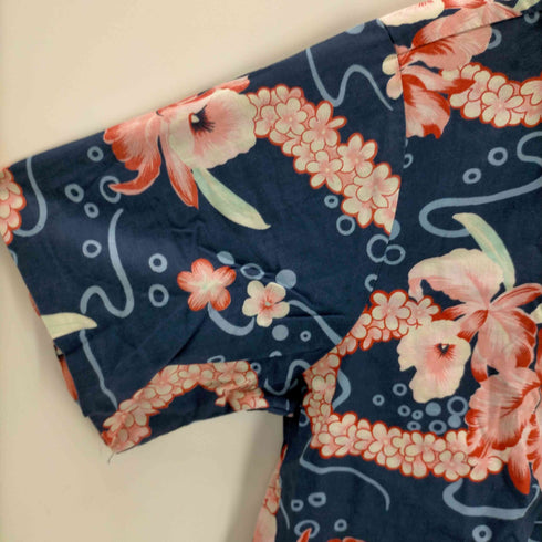hilo hattie USA製 コットンアロハシャツ メンズ JPN:XL