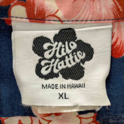 hilo hattie USA製 コットンアロハシャツ メンズ JPN:XL