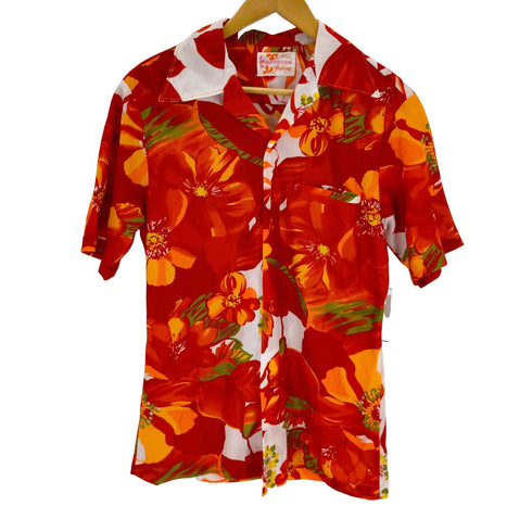 シアーズ Sears hawaiian ポリエステルアロハシャツ メンズ