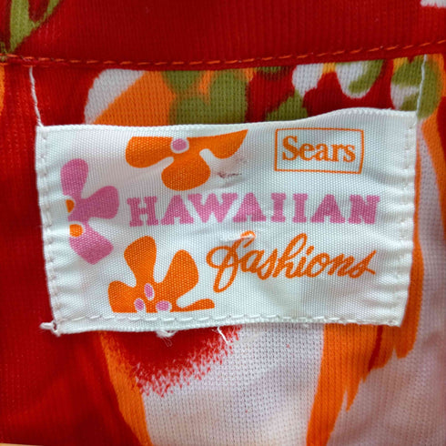 シアーズ Sears hawaiian ポリエステルアロハシャツ メンズ