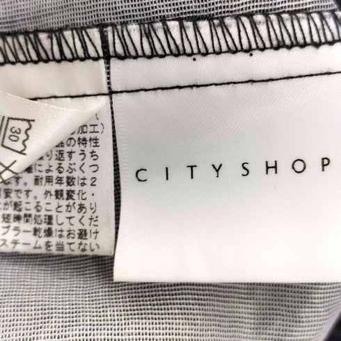 シティショップ CITYSHOP ショートスリーブ デザインワンピース レディース 38