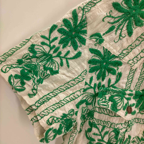 総刺繍 シャツ メンズ JPN:L