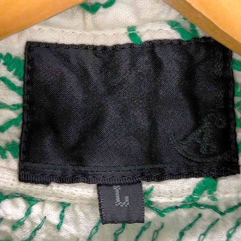 総刺繍 シャツ メンズ JPN:L