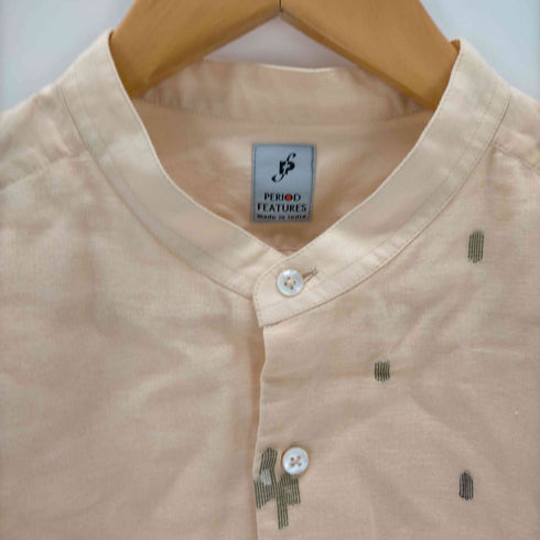 PERIOD FEATURES サボテン柄 ノーカラーシャツ メンズ JPN:3