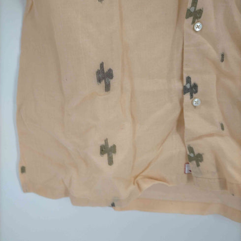 PERIOD FEATURES サボテン柄 ノーカラーシャツ メンズ JPN:3