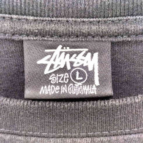 ステューシー Stussy トランプ ロゴ スリーブプリント クルーネック L/S シャツ メンズ import:L