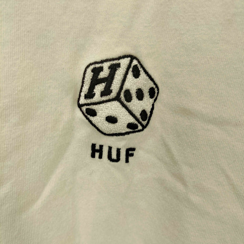 ハフ HUF SNAKE EYES EMB S/S TEE スネーク アイ ロゴ刺繍 ダイス クルーネック Tシャツ メンズ import:L
