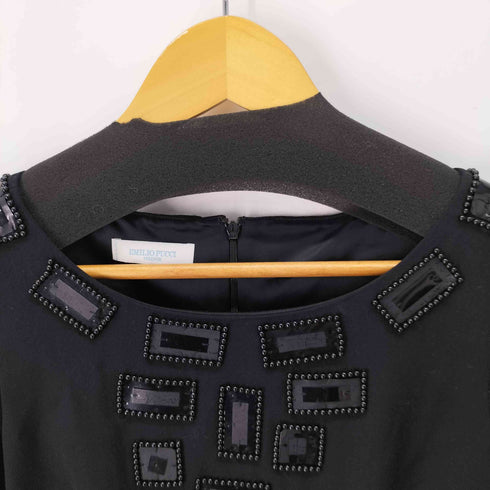 エミリオプッチ EMILIO PUCCI 装飾ノースリーブワンピース レディース EUR:38