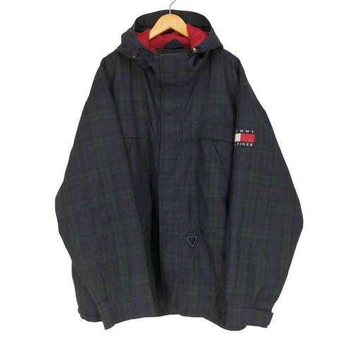 トミーヒルフィガー TOMMY HILFIGER 90s チェック柄マウンテンパーカー メンズ JPN:XL