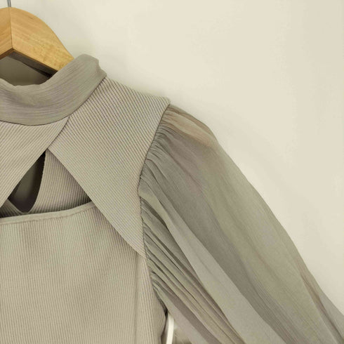 スナイデル snidel 21AW シアーネック ニット トップス レディース ONE SIZE