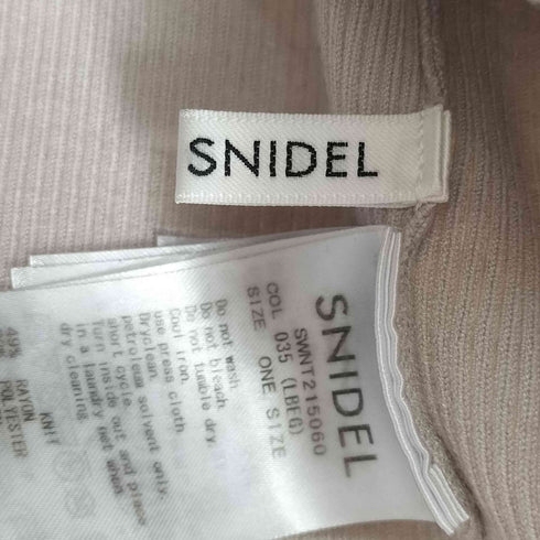 スナイデル snidel 21AW シアーネック ニット トップス レディース ONE SIZE