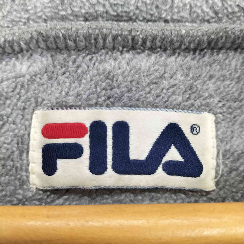 フィラ FILA 90s フロント刺繍モックネックフリーススウェット メンズ JPN:L