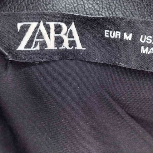 ザラ ZARA フェイクレザージャケット メンズ import:M
