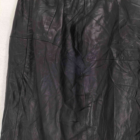 USA製 GENUINE LEATHER ロングレザースカート レディース 10