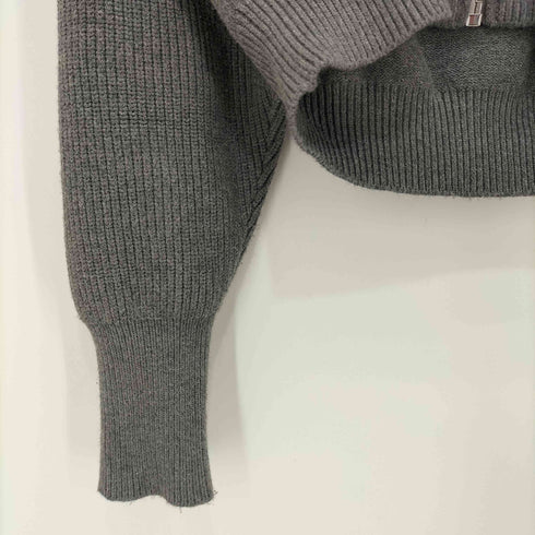 ザラ ZARA ウール ジップアップ パーカー レディース import:L