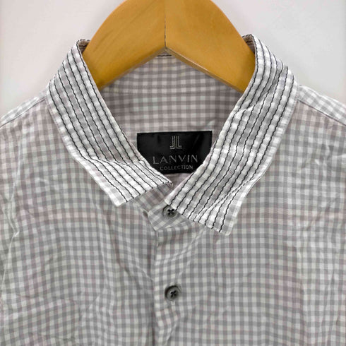 ランバンコレクション LANVIN COLLECTION ギンガムチェックシャツ メンズ JPN:L