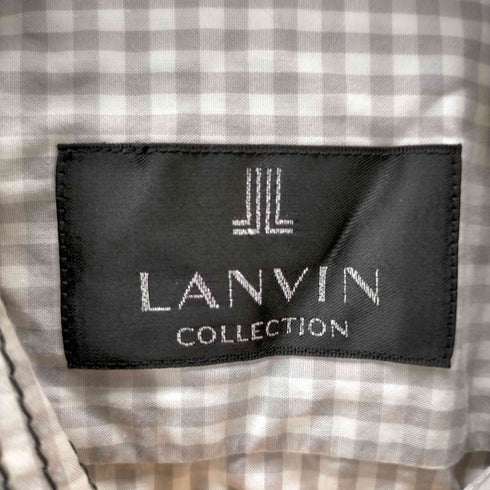 ランバンコレクション LANVIN COLLECTION ギンガムチェックシャツ メンズ JPN:L