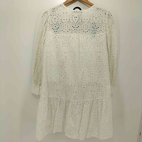 ザラ ZARA ミニスカート付き レース スキッパーシャツワンピース レディース import:M