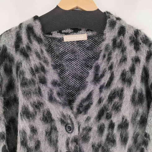 アリシアスタン ALEXIA STAM Leopard Knit Cardigan レディース FREE