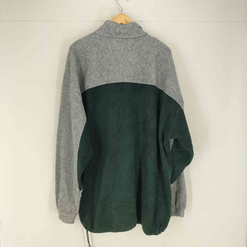 リーボック Reebok 90-00s ロゴ刺繍フリースハーフジップジャケット メンズ JPN:XL