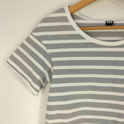 ヘリーハンセン HELLY HANSEN ボーダー ショートスリーブ Uネック Tシャツ レディース import:M