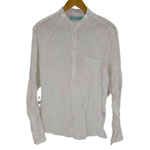 アレッサンドロデラクア Alessandro dellAcqua バンドカラーリネンシャツ メンズ JPN:L