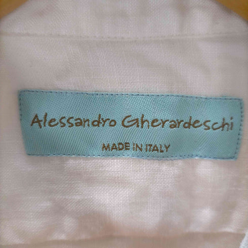 アレッサンドロデラクア Alessandro dellAcqua バンドカラーリネンシャツ メンズ JPN:L