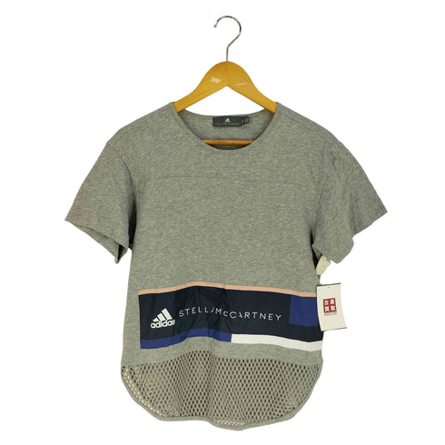 アディダス adidas ESS LOGO TEE メッシュ 切替 クルーネックTシャツ レディース import:XS
