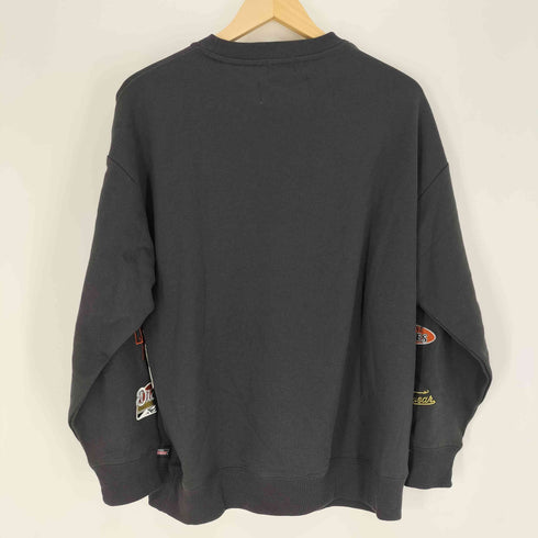 ジェニュインディッキーズ GENUINE Dickies JUN CLUB スリーブ ロゴ 刺繍 L/S Tシャツ 霜降り レディース import:M