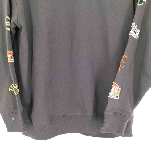 ジェニュインディッキーズ GENUINE Dickies JUN CLUB スリーブ ロゴ 刺繍 L/S Tシャツ 霜降り レディース import:M
