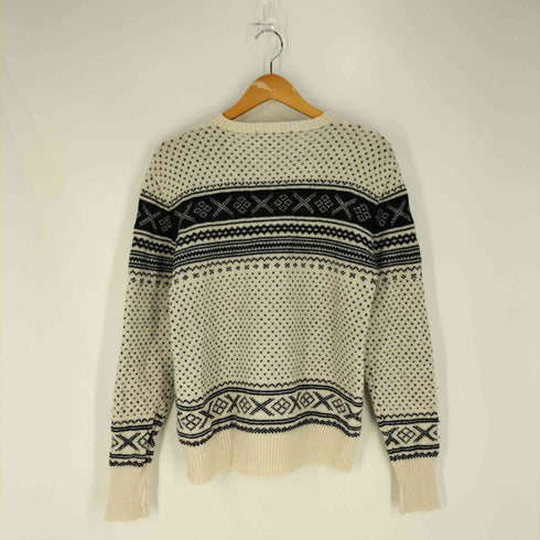 ポロバイラルフローレン Polo by RALPH LAUREN 90s LAMBSWOOL バーズアイ ノルディック ニット メンズ import:M