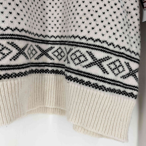 ポロバイラルフローレン Polo by RALPH LAUREN 90s LAMBSWOOL バーズアイ ノルディック ニット メンズ import:M