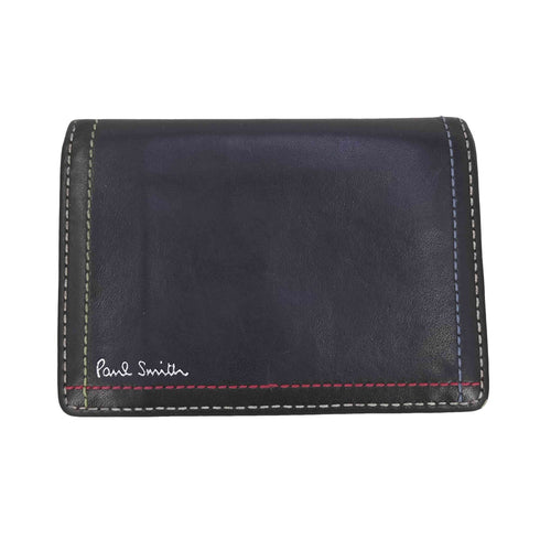 ポールスミス Paul Smith カラーステッチ レザー カードケース パスケース メンズ