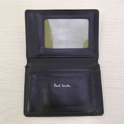 ポールスミス Paul Smith カラーステッチ レザー カードケース パスケース メンズ