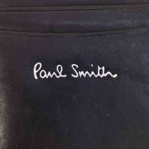 ポールスミス Paul Smith カラーステッチ レザー カードケース パスケース メンズ