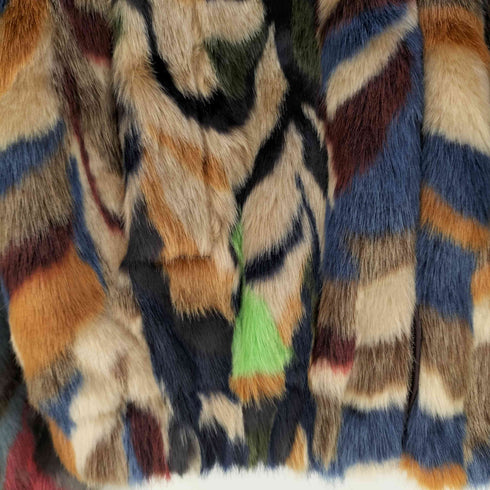 シュプリーム Supreme Multicolor Faux Fur Bomber Jacket マルチカラー フェイクファー ボンバージャケット メンズ import:M