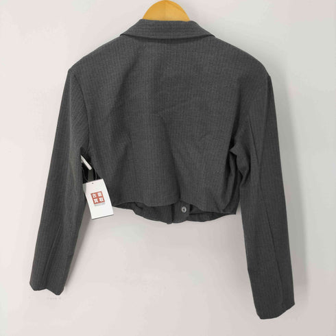 ザラ ZARA クロップド1Bテーラードジャケット レディース import:M