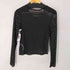 ザラ ZARA L/S ラインストーンシアートップス レディース import:S