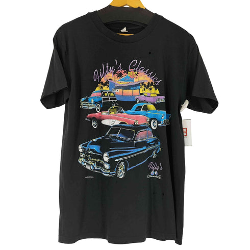 90s シングルステッチ フロントプリントTシャツ メンズ