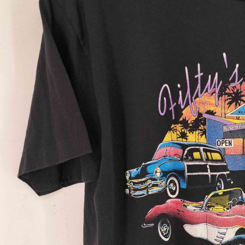 90s シングルステッチ フロントプリントTシャツ メンズ