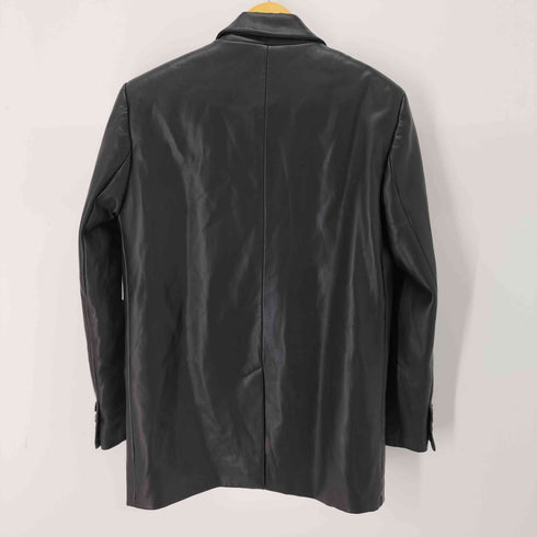 ザラ ZARA フェイクレザー2Bテーラードジャケット レディース import:M