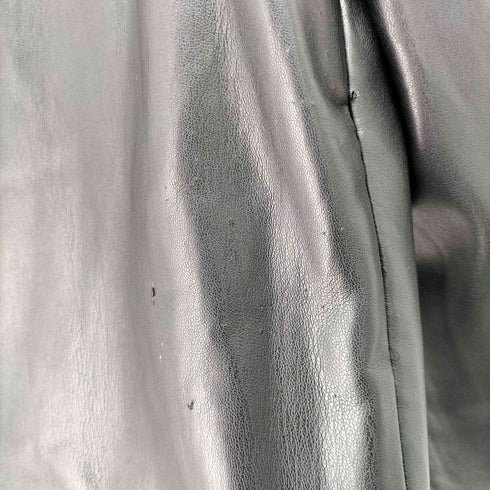 ザラ ZARA フェイクレザー2Bテーラードジャケット レディース import:M