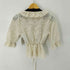 ザラ ZARA L/S レースデザイントップス レディース import:M